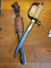 1864 Us Agm Sword Blade-springfield Ram Rod Worm Pommel Nut  brass Sheath 