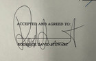 Rod Stewart Signed Elton John  your Song  Tribute Album Contract Authenticated