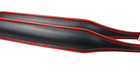 Genuine Leather Accordion Shoulder Straps Red Black 