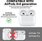 For Apple Airpods 3  2021  3rd Gen Shockproof Case Leather Cover With Keychain