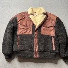 Vintage M  Julian Leather Jacket Mens 40 Brown Western Rodeo Ranch Aztec Cowboy