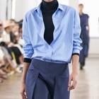 Womens The Row Spring Cotton Shirt Simple Design Long Sleeves Temperament Top