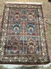 Collectors Piece Vintage Pure Natural Silk  Super Fine Quality Tree Of Life Rug