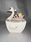 Vintage Relpo Baby With Swan Planter Ceramic