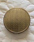 Vintage 1940s  Richard Hudnut Gold Tone Vanity Compact Purse Accessory Powder 