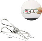 Laundry Clothes Pins Clips 50 Pack  Stainless Steel Heavy Duty Laundry Peg Metal
