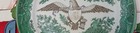Rare  Chinese Export Fitzhugh Green E Pluribus Unum monogrammed  Eagle Plate