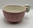 Hallmark Ceramic Pink Easter Bunny Candy Dish  Bowl    somebunny Needs A Treat    