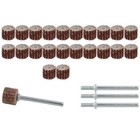 24pcs Sanding Sandpaper Wheel Flap Grinder Drill Bit For Rotary Tool 80-600 Grit