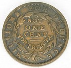 Hard Times Token Not One Cent  Ht 58  Very Fine-   255
