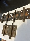 3 Pair  6  Vintage Antique Cabinet Cupboard Door 2 1 2    Steel Cannonball Hinges