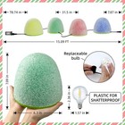 Illuminated Gumdrop Christmas Pathway Lights Outdoor Decorations  Connectable   