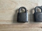 9 Vintage Corbin Brass Padlocks No Keys