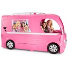 New Mattel Barbie Pop Up Popup Camper 3 Levels Pink Rv Bus Home Van Truck Set