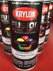 Case Of 6 Krylon K02788007 Hammered Silver Fusion All-in-1 Spray Paint 12 Oz