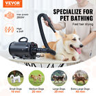 Vevor Dog Dryer 2800w Pet Grooming Dryer Adjustable Speed With 4 Nozzles Black