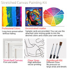 2 Pack Paint And Sip Canvas Painting Kit Pre Drawn Canvas For Painting For Adult
