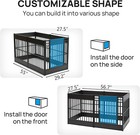 Wooden Adjustable Dog Playpen Pet Fence Heavy Duty Exercise Pen Furniture Style
