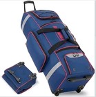 Fanwoli 81l Rolling Baseball   Softball Bag W Wheels 35 4 x11 8 x11 8  Blue New 