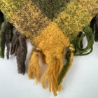 Italian Mohair Wool Poncho Cape Plaid Kid s Children   s One Size 1970s Vtg