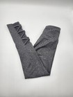 Justice Girl   s Stretchy Soft Mesh Insert Gray Leggings Sz 10 Yrs Pre-owned