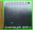 1963 Chrysler 300 j High Performance Car Huge B w Catalog   Envl Brochure Xlnt  