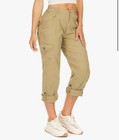 Womens Hiking Cargo Pants Convertible Quick Dry Waterproof 12 Khaki Upf 50