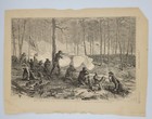 Battle Of Ezra s Church   General Wood s Division   1864    Vintage Print
