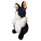 Vintage Dakin 1994 Bunny Rabbit Plush Stuffed Animal Toy Black White 11 