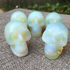 1pc Opal Quartz Crystal Skull Hand Carved Realistic Healing 80g 