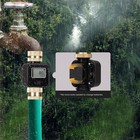 Digital Water Flow Meter Garden Hose Rv Water Meter Brass Flow Gauge Black