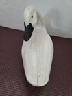 Hand Painted Wooden Swan  13in Wide X 7 25in Tall 