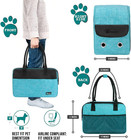 Dog Purse Carrier For Small Dogs  Airline Approved Soft Sided Pet Carrier With P