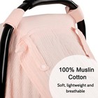 Muslin Car Seat Cover Baby Breathable   Privacy Car Seat Canopy W  3 Modes Easy