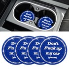 Bling Car Cup Holder Coaster  2 75 Inch Anti-slip Auto Insert Cup 4pcs Blue