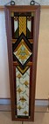 Rare Vintage Framed Stained Glass Window 40  X 9  Gorgeous