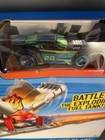 Hot Wheels Blaze Blast Play Set With Car City Exploding Fuel Tank New