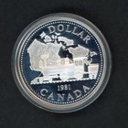 Canada 1981 Proof Silver Dollar Trans-canada Railway Centennial Coin
