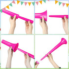 6 Pcs Stadium Horn For Adult  21 Inch Vuvuzela Plastic Collapsible Cheering Trum