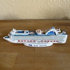 Ruby Princess Ship Model Princess Cruises - Rare Cracked