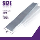 Mxclimate 5 Gutter Guard 48ft Stainless Steel Micro-mesh Gutter Cover