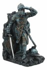 Medieval Dragon Heraldry Knight Bookends Statue 8 tall Set Suit Of Armor Knights