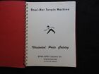 1962 Bowl-mor Tenpin Pinspotter Bowling Machine Part Manual Catalog Littleton Ma