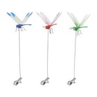 3pcs Fake Dragonfly Rod Clip Insect Repellent 3d Artificial Dragonfly Free Ship
