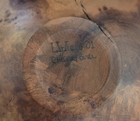 Cherry Wood Burl Bowl Live Bark Edge   7    2001  Signed  Euc 
