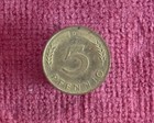 German 5 Pfennig Coin 1991d  lot  brger5pf-2a 