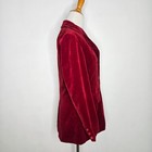 Vintage Women Velvet Steampunk Blazer Red Goth Gordon Of Philadelphia Fitted 8
