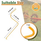 20 Pcs 15 X 11 5 X 6 5 Inches Hay Rake Teeth Parts  7mm Teeth tines For 55 In   
