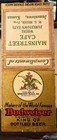 1941 Budweiser Matchbook Cover Jamestown Kansas Mainstreet Cafe
