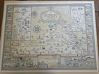 1930 A Historical Map Of Virginia Charles W  Smith Garrett Antique Original